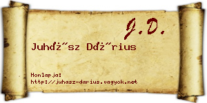 Juhász Dárius névjegykártya