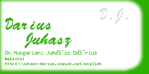 darius juhasz business card